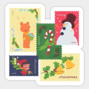 Christmas stamps Sticker